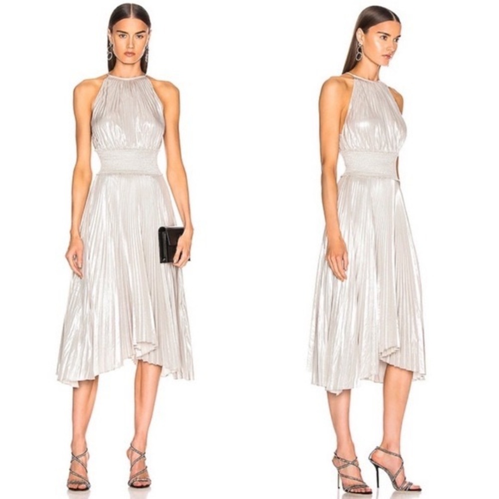 ALC Silver Pleated Dress Size 00
